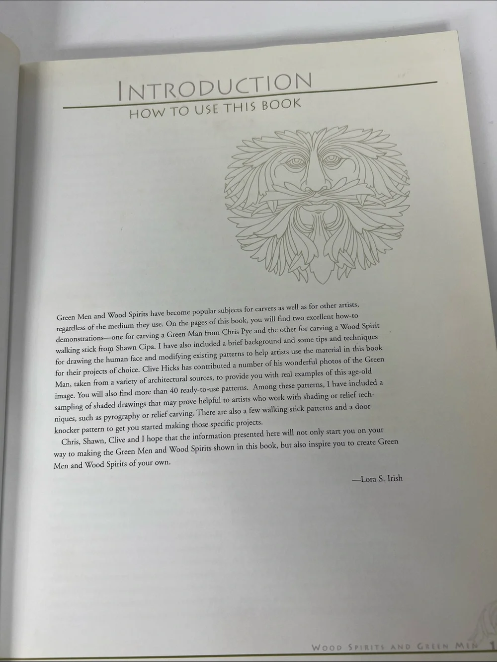 Wood Spirits and Green Men Book - Green Cover